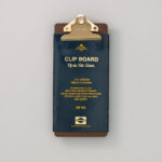 Klemmbrett gold Checkliste