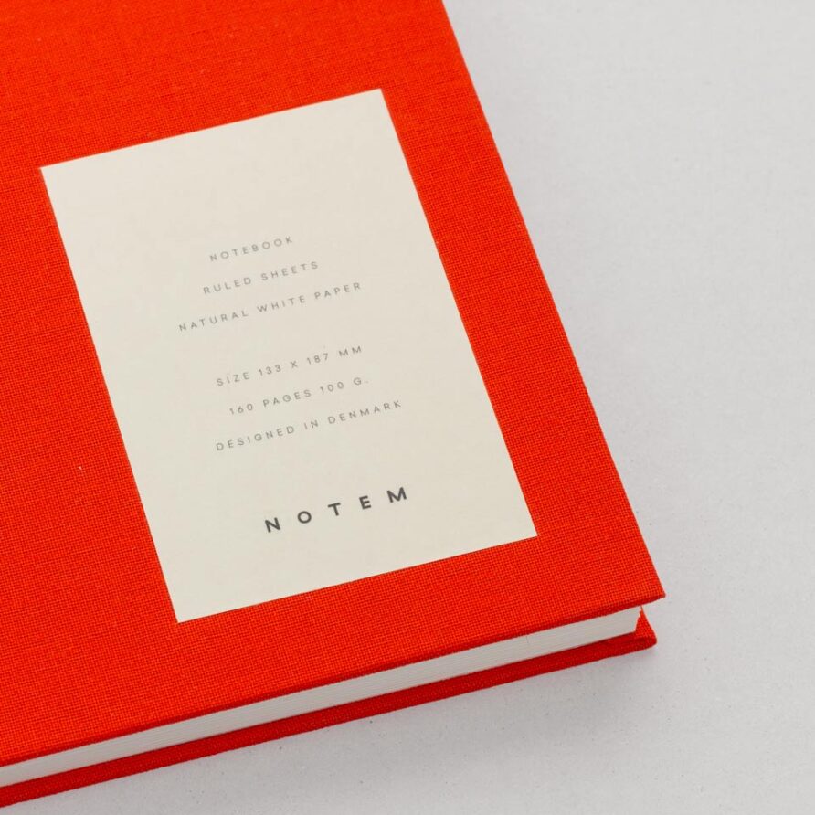 Notizbuch klein rot Notem / Even Notebook – Bild 5
