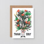 Dankeskarte Blumenstrauß