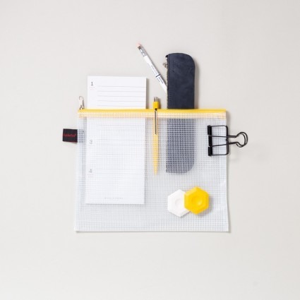 Mesh Bag gelb für A5