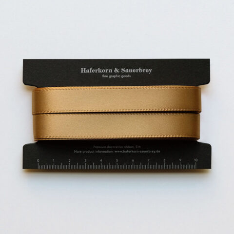 Satin Geschenkband Gold