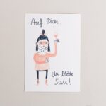 Postkarte Auf dich