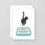 Geburtstagskarte Cat Poop
