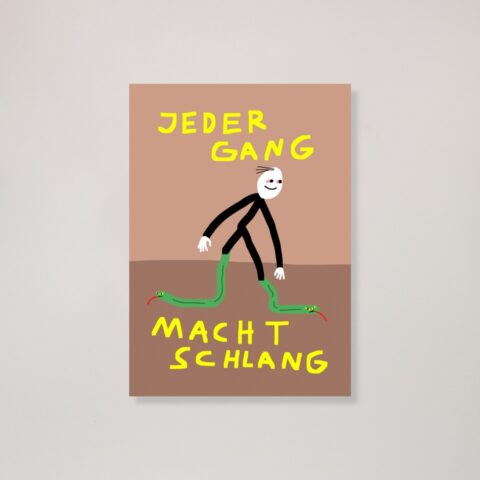 Postkarte Schlang
