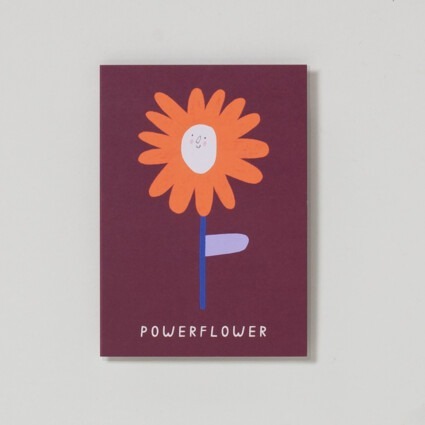 Postkarte Powerflower