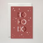Weihnachtsgrußkarte Ho Ho Ho