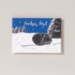 Weihnachtspostkarte Fuchs