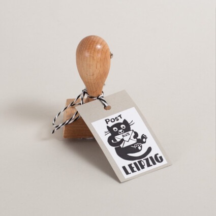 Stempel Katze mit Umschlag / Post aus Leipzig