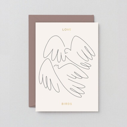 Hochzeitskarte Love Birds
