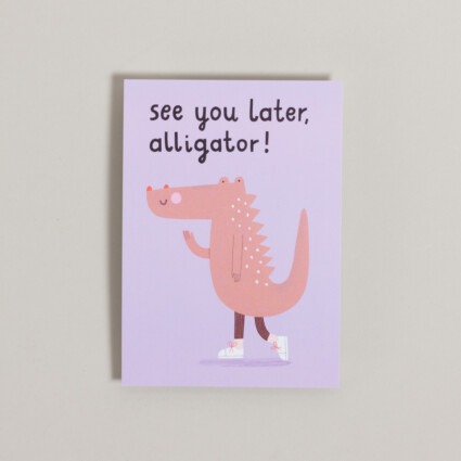 Postkarte Alligator