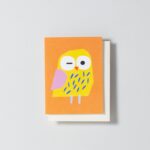 Minikarte zwinkernde Eule