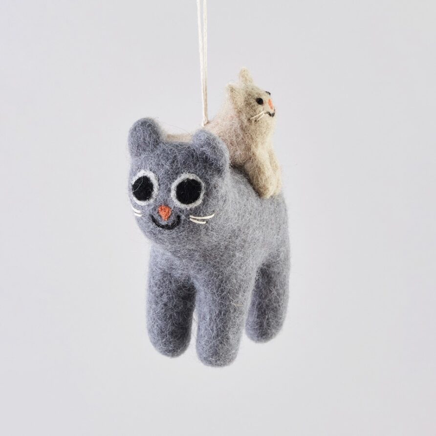 Filzanhänger – Katze Pabs