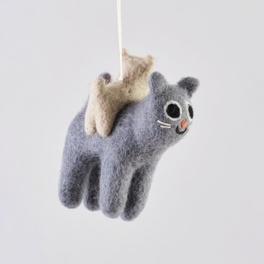 Filzanhänger – Katze Pabs – Bild 2