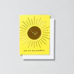 Minikarte You are my sunshine Sonne