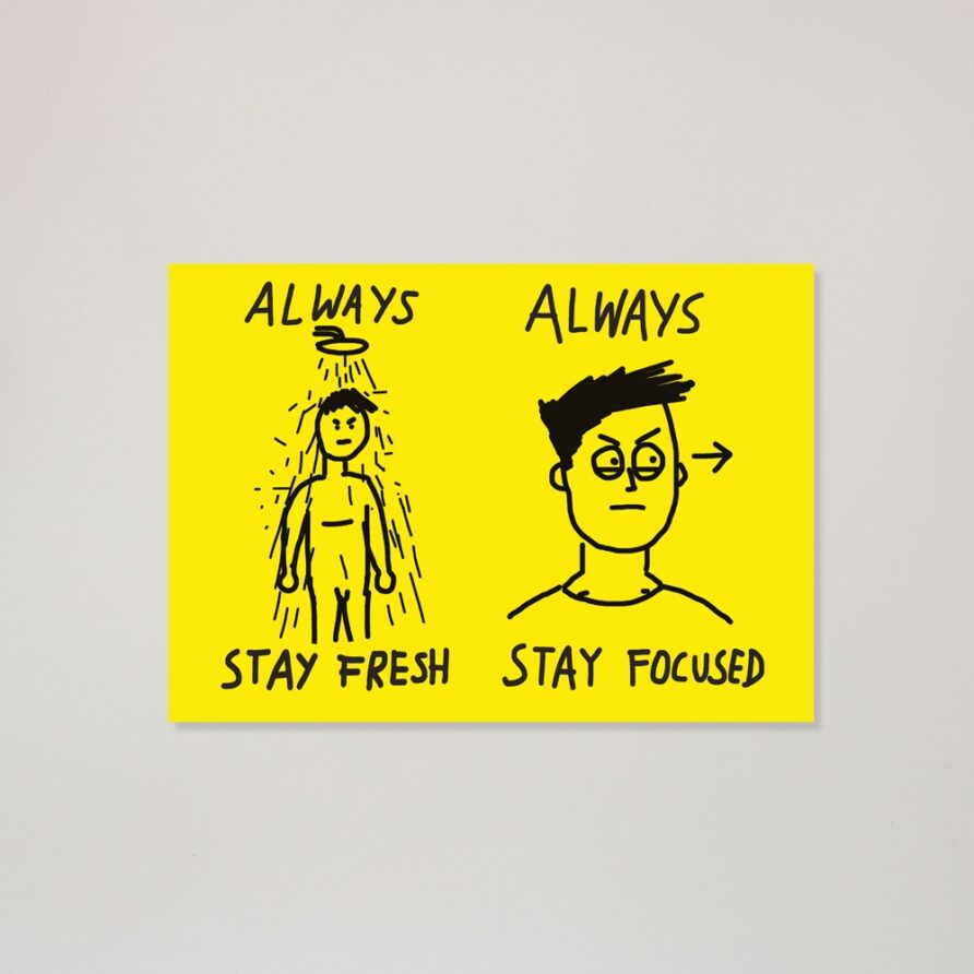 Postkarte Always fresh