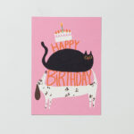 Postkarte Birthday Tiere