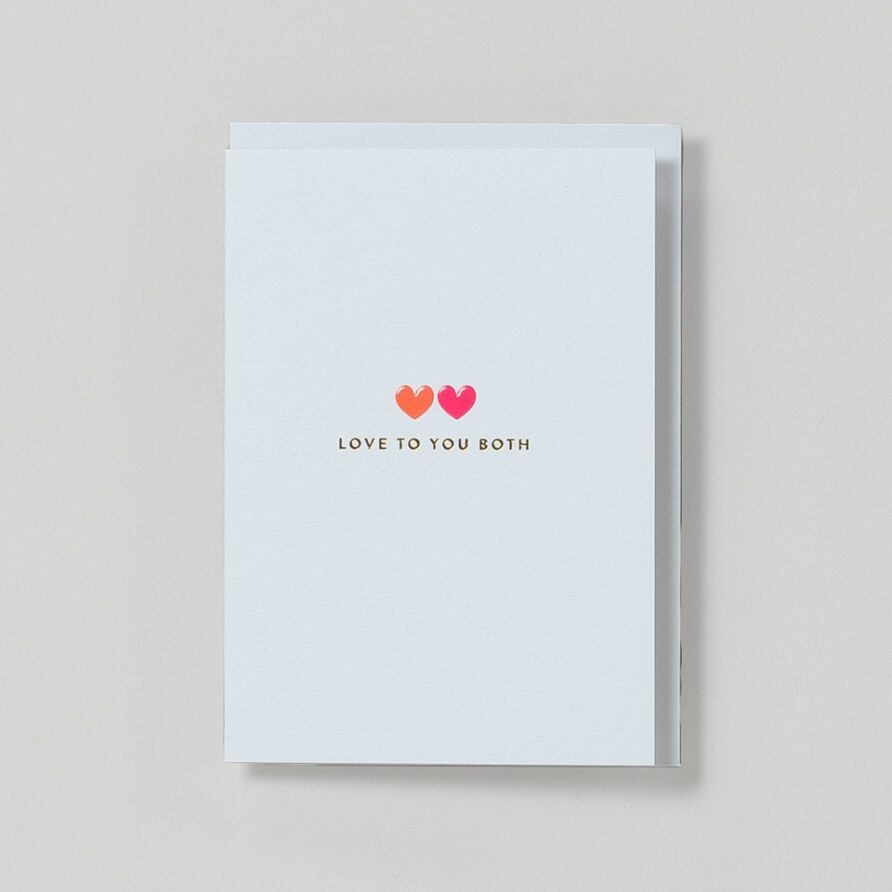 Hochzeitskarte Love to you both