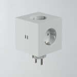 Avolt Square 2 Steckdose / grau