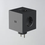 Avolt Square 2 Steckdose ohne Kabel / schwarz