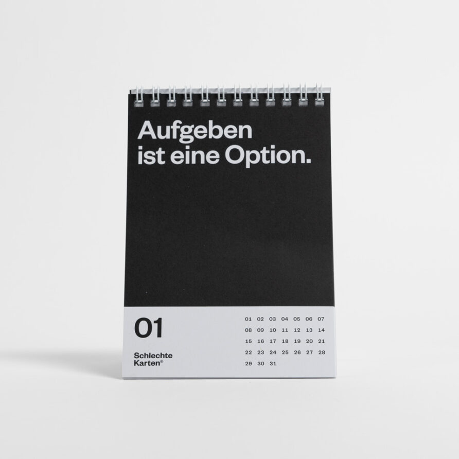 Der sehr demotivierende Tischkalender | Eisenhauer – Bürokultur
