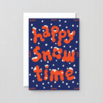 Grußkarte Happy Snow Time