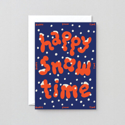 Grußkarte Happy Snow Time