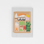 Postkarte Sushi Box