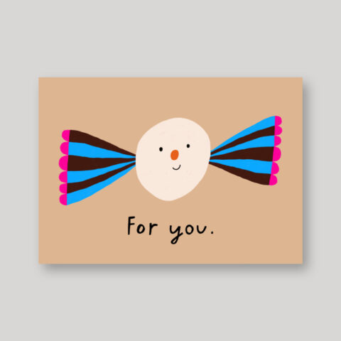 Postkarte Bonbon