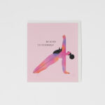 Grußkarte Be Kind to Yourself Yoga