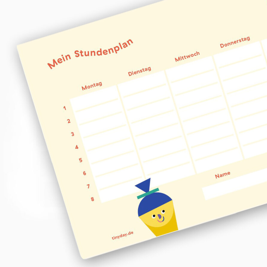 Stundenplan Einschulung A5 – Bild 2