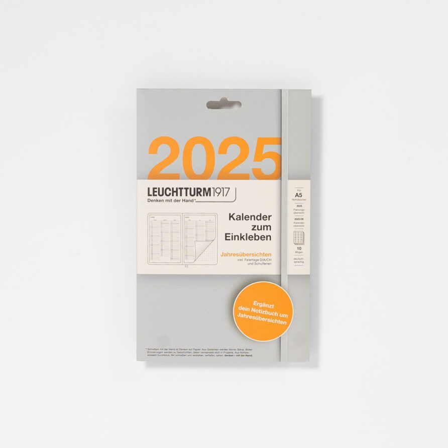 Kalender zum Einkleben 2025 – Jahresübersicht – Bild 3