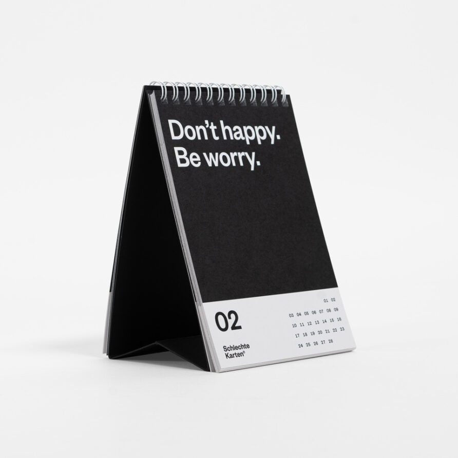 Demotivierendes Set: Tischkalender 2025 + Block | Eisenhauer – Bürokultur