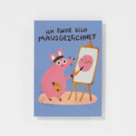 Postkarte Mausgezeichnet