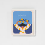 Grußkarte Birthday Girl Orange