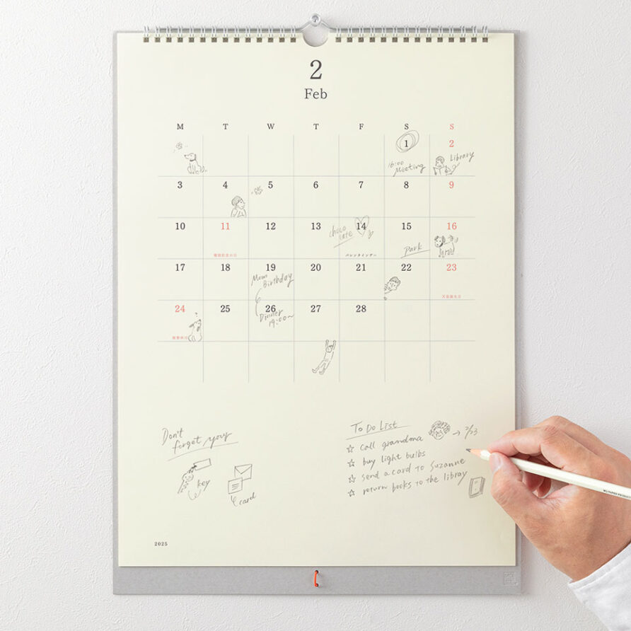 MD Minimalistischer Wandkalender 2025 – Bild 6
