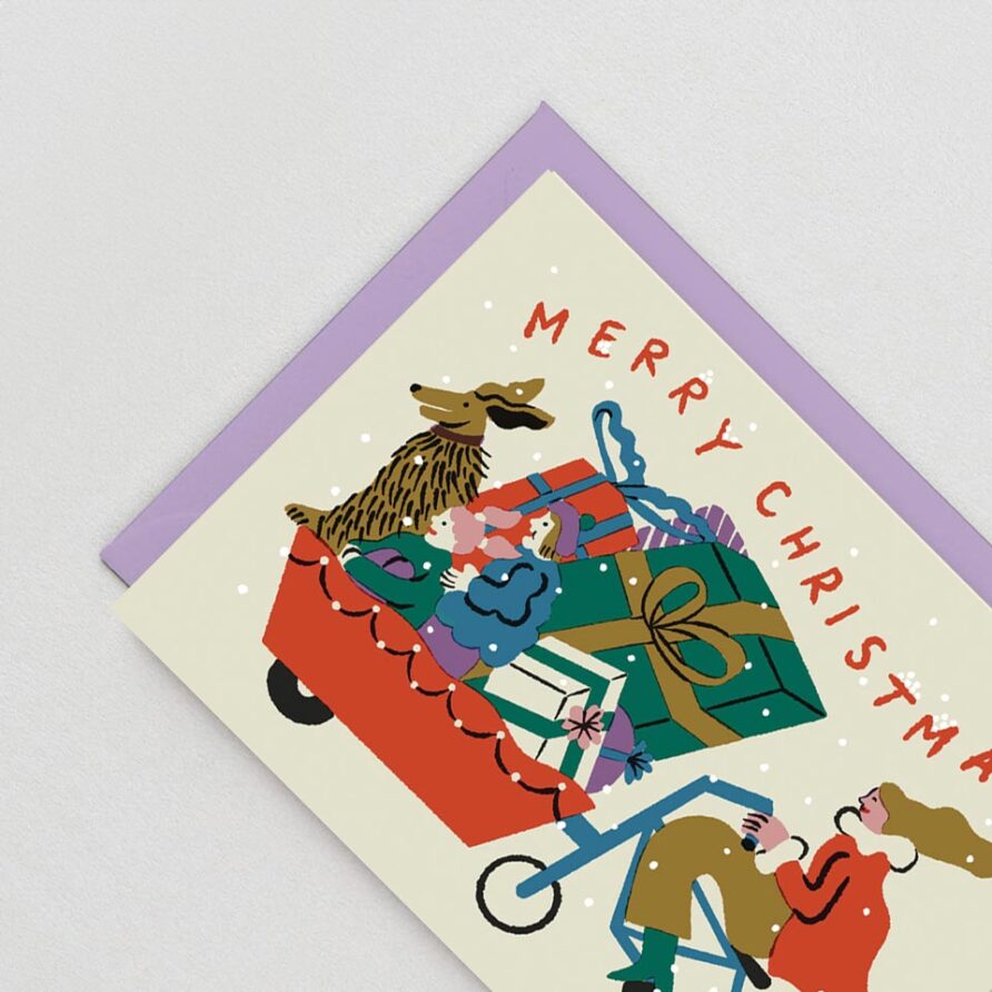 Weihnachtskarte Lastenrad – Bild 2