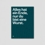 Postkarte Alles hat ein Ende