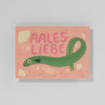 Postkarte Aales Liebe