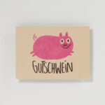 Postkarte Gutschwein
