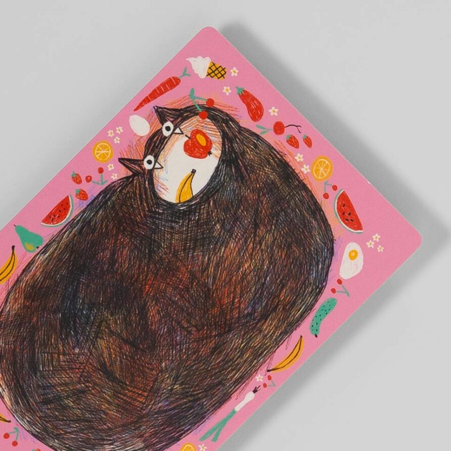 Frühstücksbrettchen Schwarze Katze – Bild 3