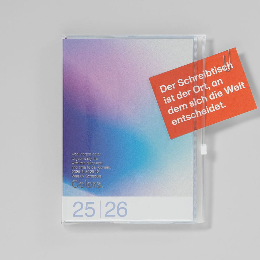A5 Kalender 2025/26 mit Umschlagtasche Verlauf – Bild 2