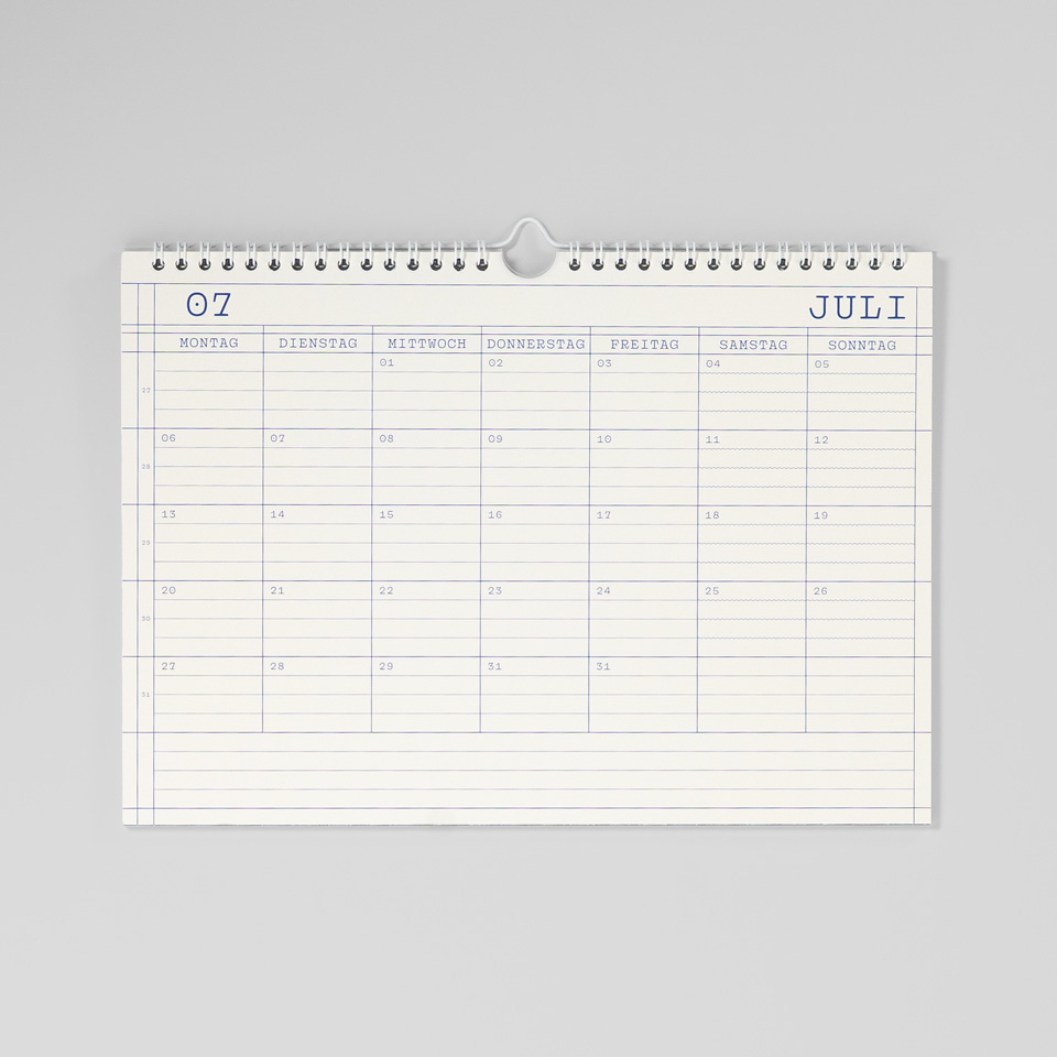 Eisenhauer Monatskalender 2026 für Tisch und Wand / A4 – Bild 3