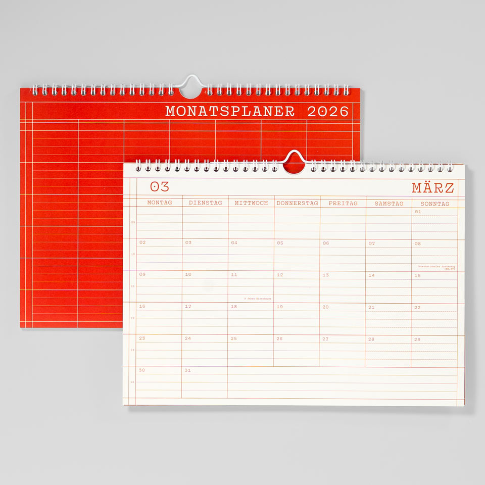 Eisenhauer Monatskalender 2026 für Tisch und Wand / A4 – Bild 9