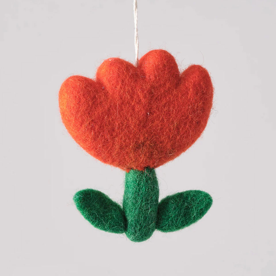 Filzanhänger – Blume – Bild 2