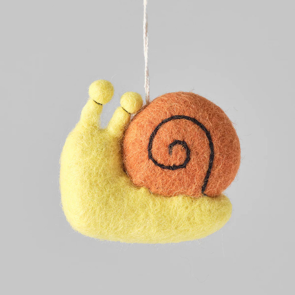 Filzanhänger – Schnecke – Bild 2