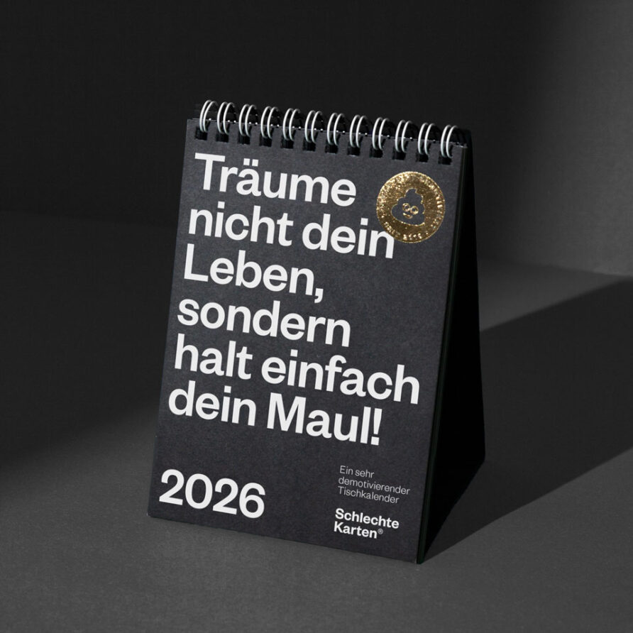Demotivierendes Set: Tischkalender 2026 + Block – Bild 4