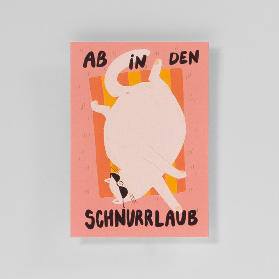 Postkarte Ab In Den Schnurrlaub