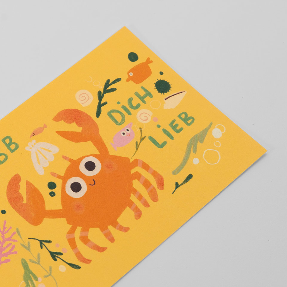 Postkarte Krabb Dich Lieb – Bild 2