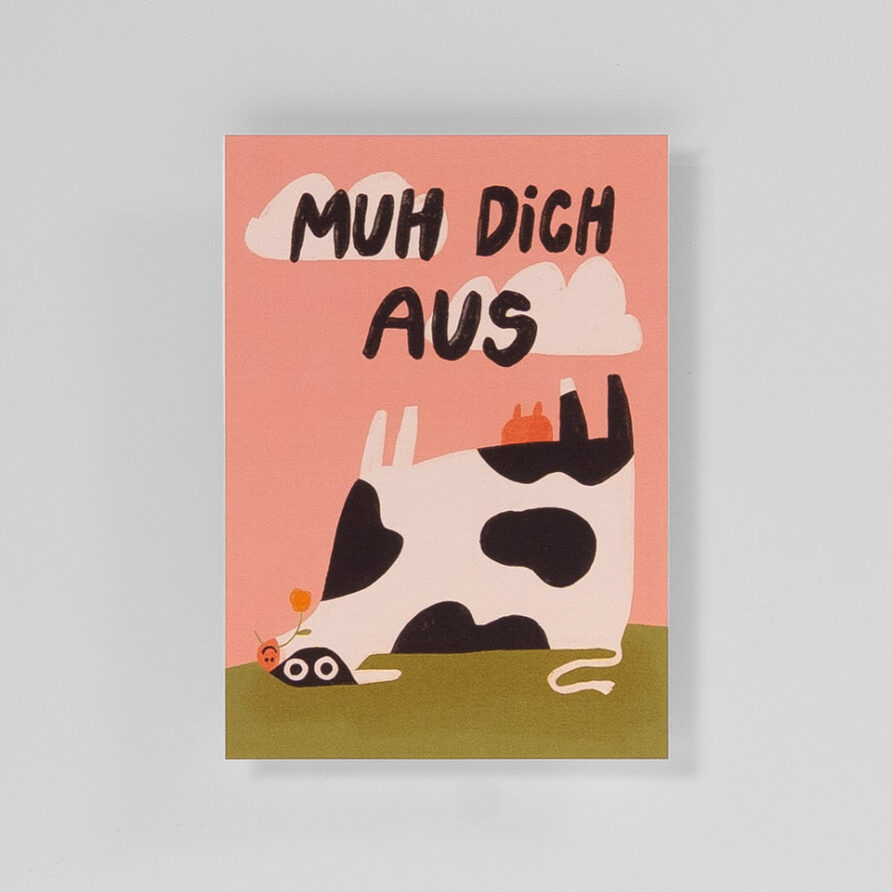 Postkarte Muh Dich Aus