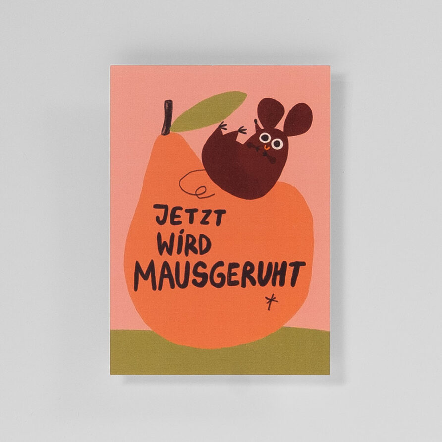 Postkarte Jetzt Wird Mausgeruht